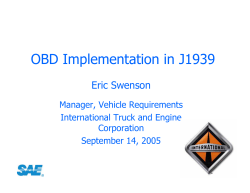 OBD Implementation in J1939