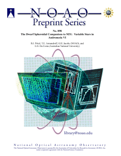 Untitled - National Optical Astronomy Observatory