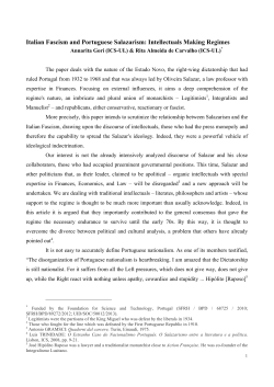 Italian Fascism and Portuguese Salazarism