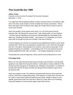 This Could Be Our 1989