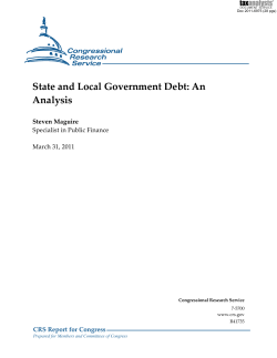 State and Local Government Debt: An Analysis