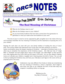 Erin Selvig - Our Redeemer Christian School