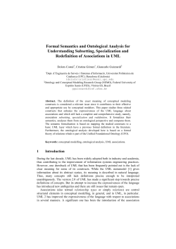 Formal Semantics and Ontological Analysis for