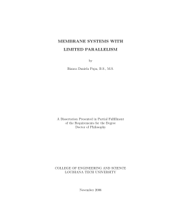 membrane systems with limited parallelism