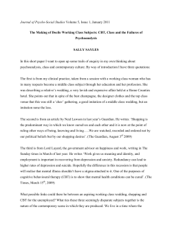 The making of docile working class subjects