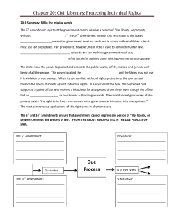 Chapter 20: Civil Liberties: Protecting Individual Rights