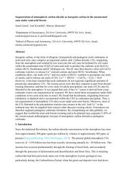 Sequestration of atmospheric carbon dioxide as inorganic carbon in
