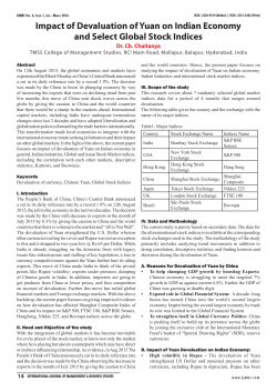 Impact of Devaluation of Yuan on Indian Economy and
