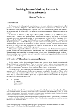 complete paper - Cascadilla Proceedings Project