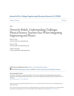 Driven by Beliefs: Understanding Challenges Physical Science