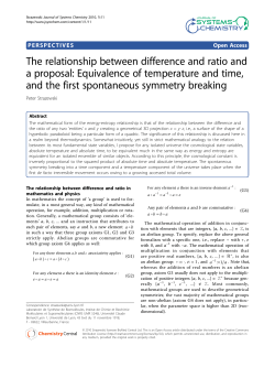 The relationship between difference and ratio and a proposal