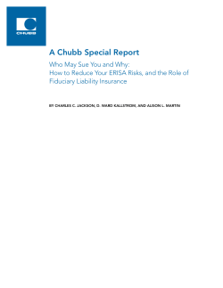 A Chubb Special Report