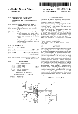 Electrostatic method and apparatus for vaporizing precursors and