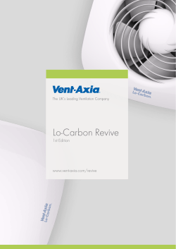 Lo-Carbon Revive - Vent-Axia