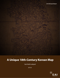 A Unique 18th-Century Korean Map