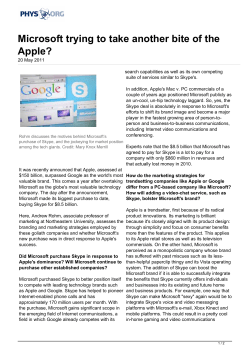 Microsoft trying to take another bite of the Apple?