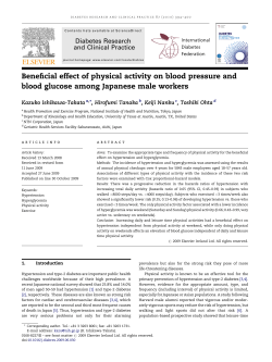 Beneficial effect of physical activity on blood pressure and