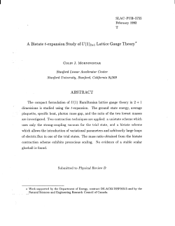 A Bistate t-expansion Study of U(1)2+1 Lattice Gauge
