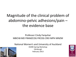 Magnitude of the clinical problem of abdomino