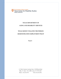 Money Follows the Person Demonstration Report