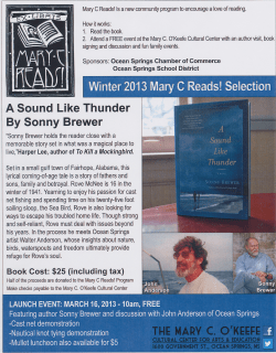 A Sound Like Thunder By Sonny Brewer