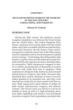 The Next Arms Race - The Nonproliferation Policy Education Center