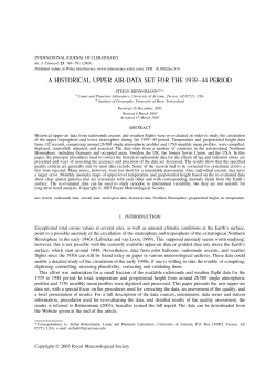 A historical upper air-data set for the 1939