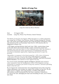 Battle of Long Tan - Camden RSL Sub Branch