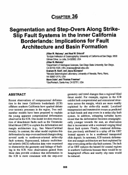 Segmentation and Step-Overs Along Strike