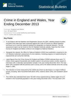 Crime Survey for England and Wales