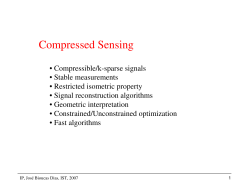 Compressed Sensing