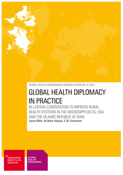 Global HealtH Diplomacy in practice