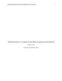 "Dolls that look like us": An Analysis of Latina Mothers Practicing