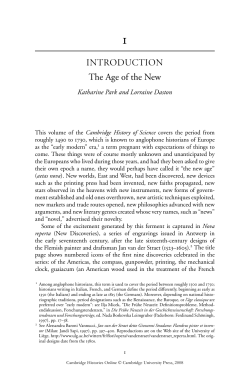 INTRODUCTION The Age of the New