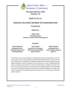 Gradual Pollution
