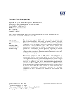 Peer-to-Peer Computing