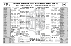 Flipcard - Denver Broncos Media Room