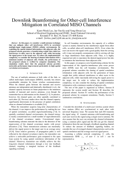 Downlink Beamforming for Other-cell Interference - S
