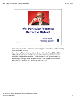 Detract vs. Distract