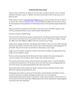 Rules - Galveston FeatherFest