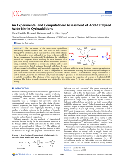 An Experimental and Computational Assessment of Acid