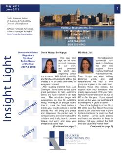 May June 2011 - Harbour Investments