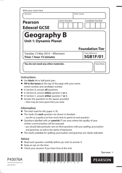 Unit 1 - Revision World