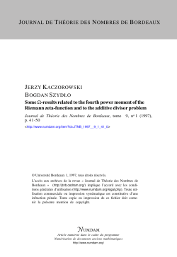 Some -results related to the fourth power moment of the