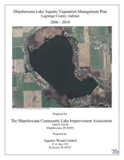 Shipshewana Lake Aquatic Vegetation Management Plan