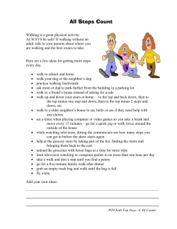 All Steps Count Handout