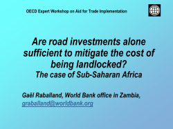 Are road investments alone sufficient to mitigate the cost