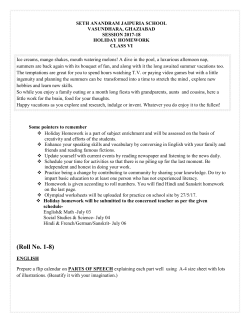 (Roll No. 1-8)