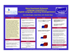 Story Enactment Enhances Language Acquisition in English