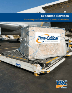 Expedited Services - my.yrcfreight.com